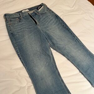 Abercrombie & Fitch Studded Light Blue Boot Cut Jeans - Long